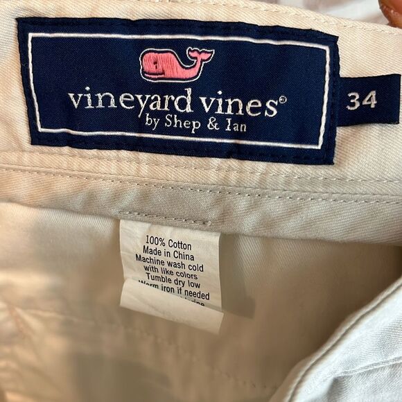 Vineyard Vines Men's Summer Club Shorts Size 34 Light Tan - Picture 4 of 5